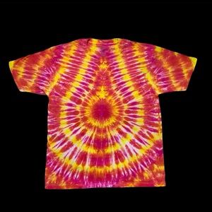 Tie Dye Hand Dyed Drop of Fire T-Shirt 100% Cotton Size XL